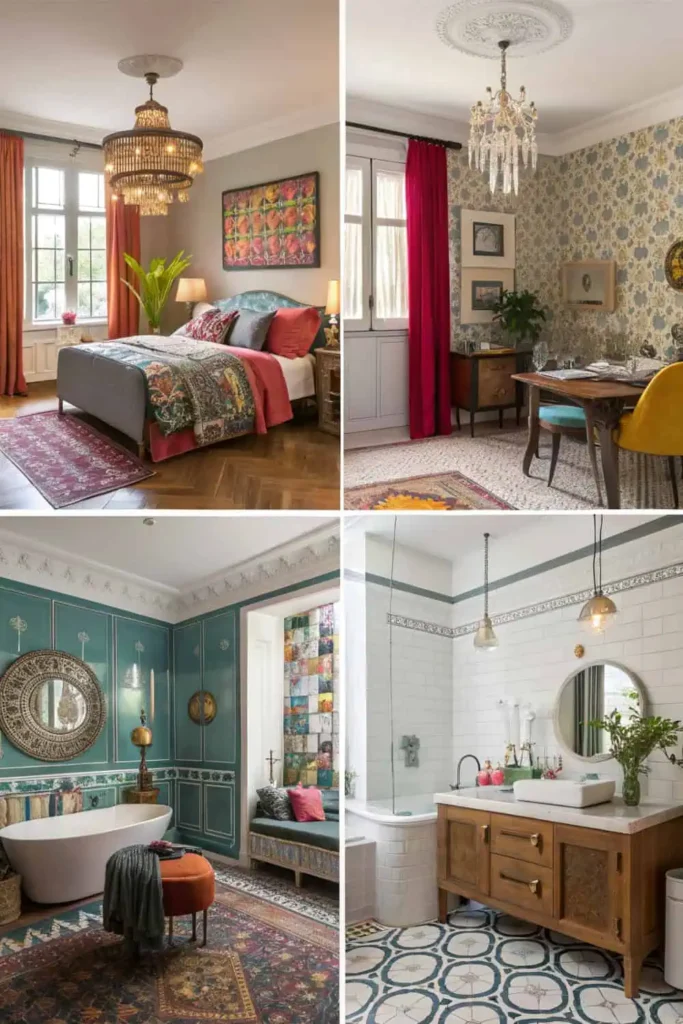 Eclectic home decor with global textile 