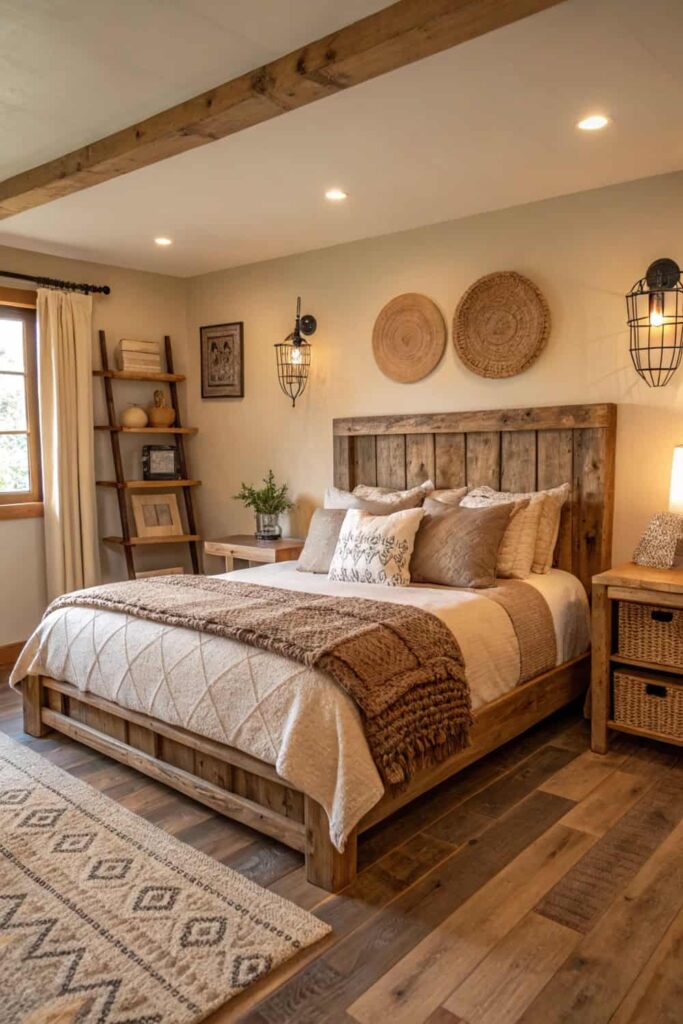 Rustic Wooden Bed Frames for Cozy Bedrooms