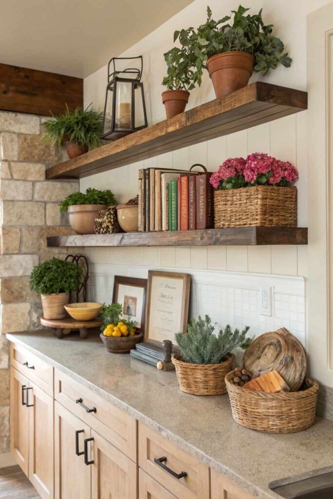 Rustic Shelves That Combine Style and Function