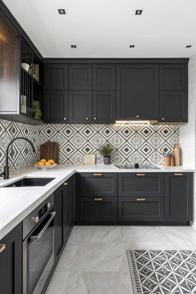 Contemporary Kitchen Designs with Stylish Tiles