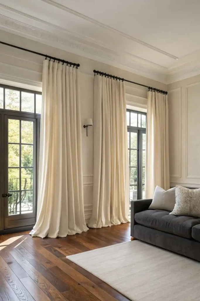 Living Room Curtains for Smart Integration