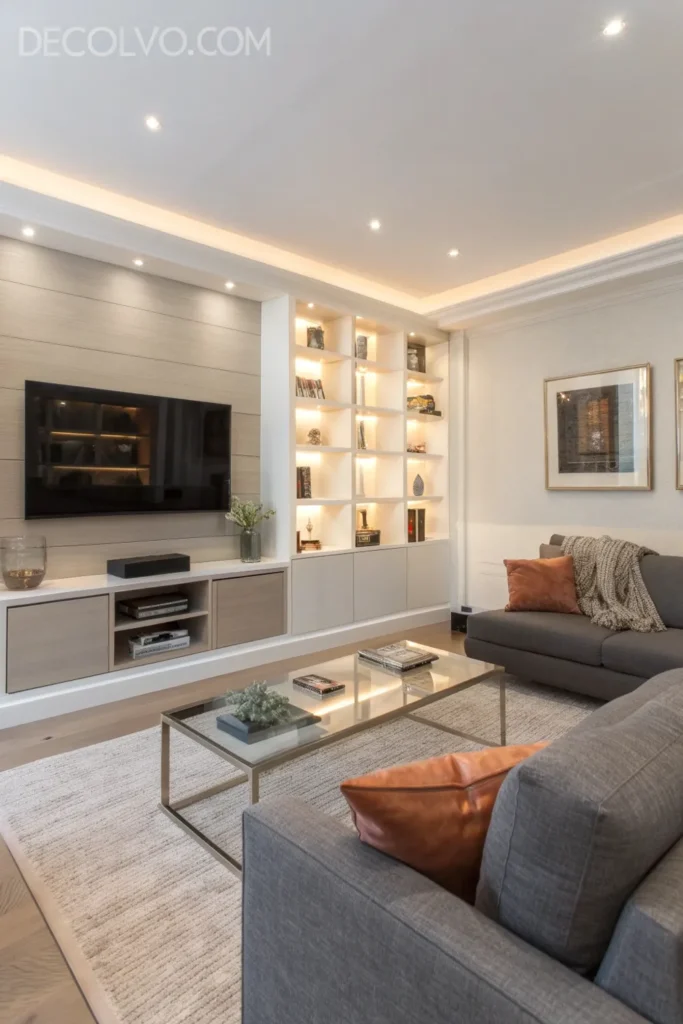 Aesthetic living room that maintain clean lines