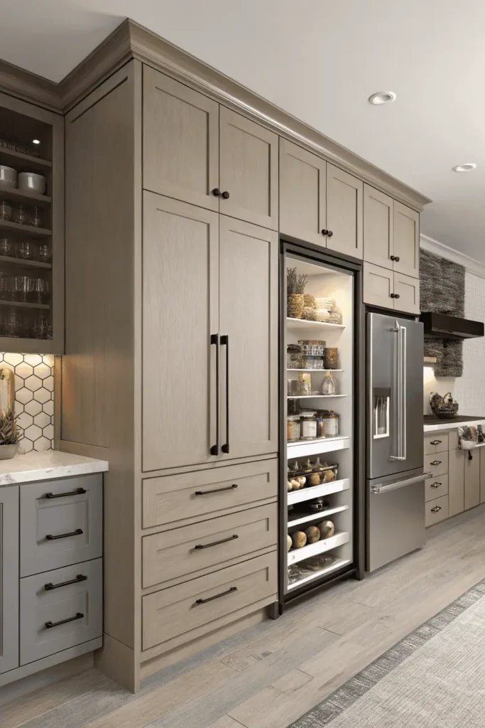 vintage kitchen cabinet storage
