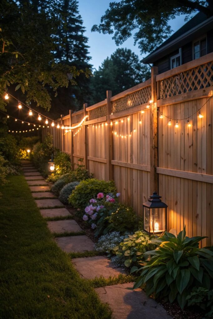 Fence Lighting Ideas for Backyards