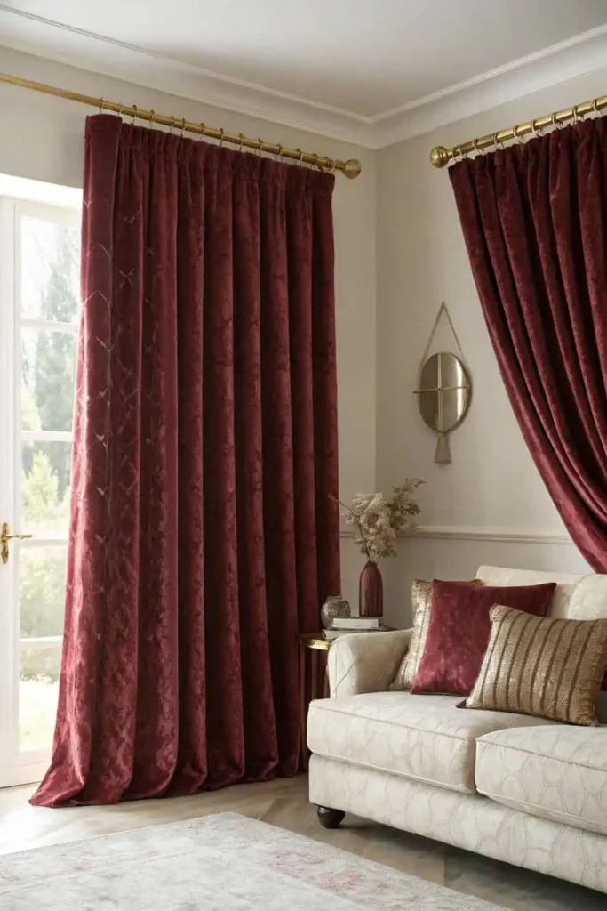 living room curtains Textured Fabrics
