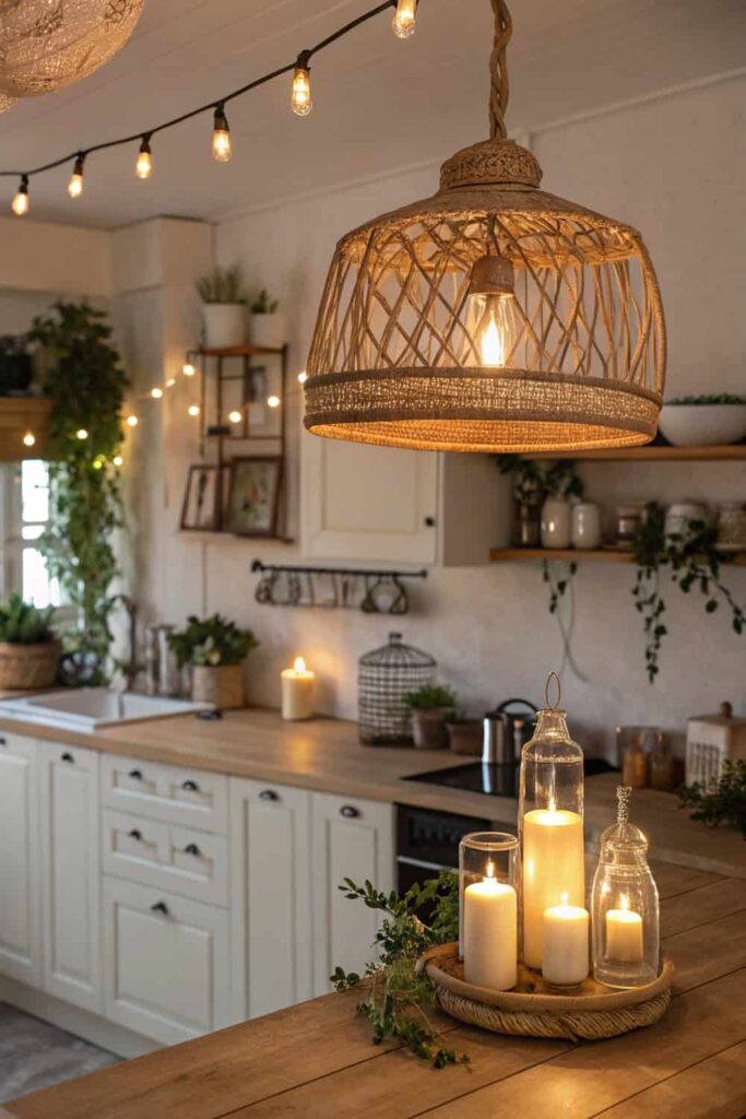 Lighting Tips for a Boho Kitchen