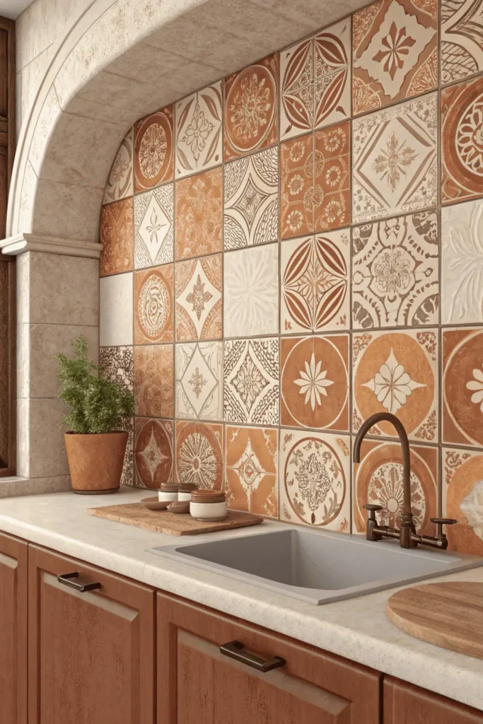 Add Character with Vintage Kitchen Tile Work
