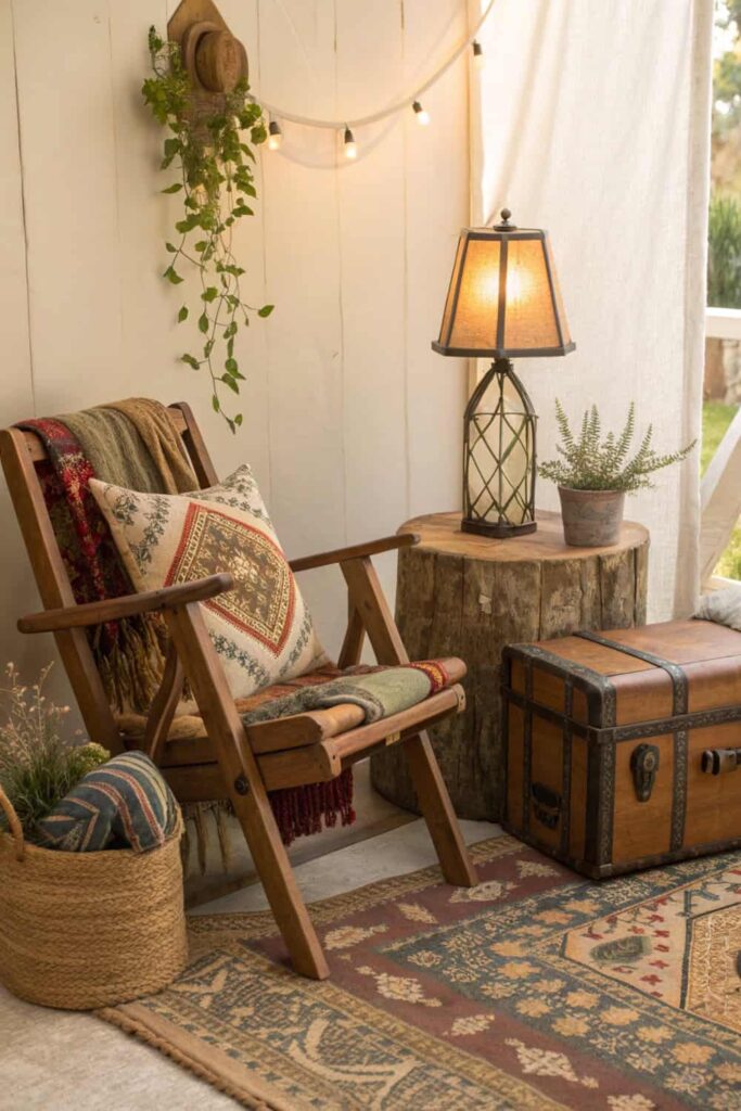 Eco-Friendly Furniture for Boho Living Room  Character and Charm