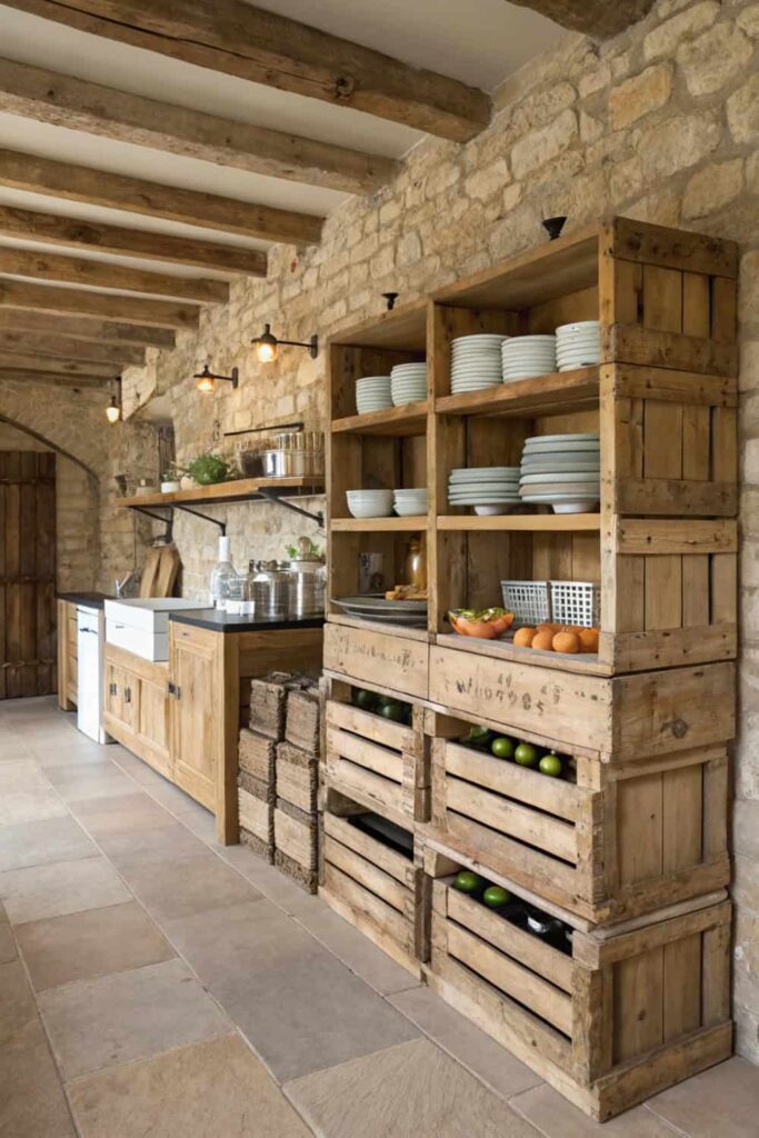 Rustic Crate Storage Ideas