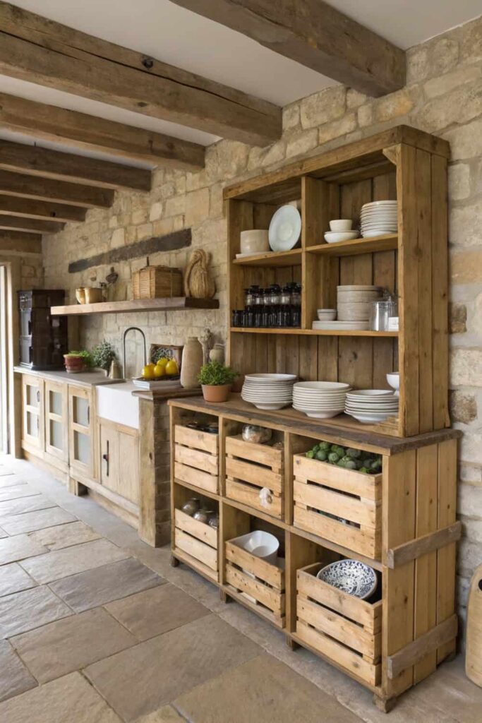 Wooden Crates for Functional Rustic Decor