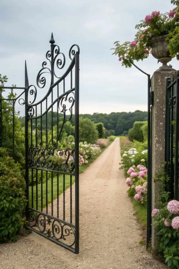 Wrought Iron Garden Gate