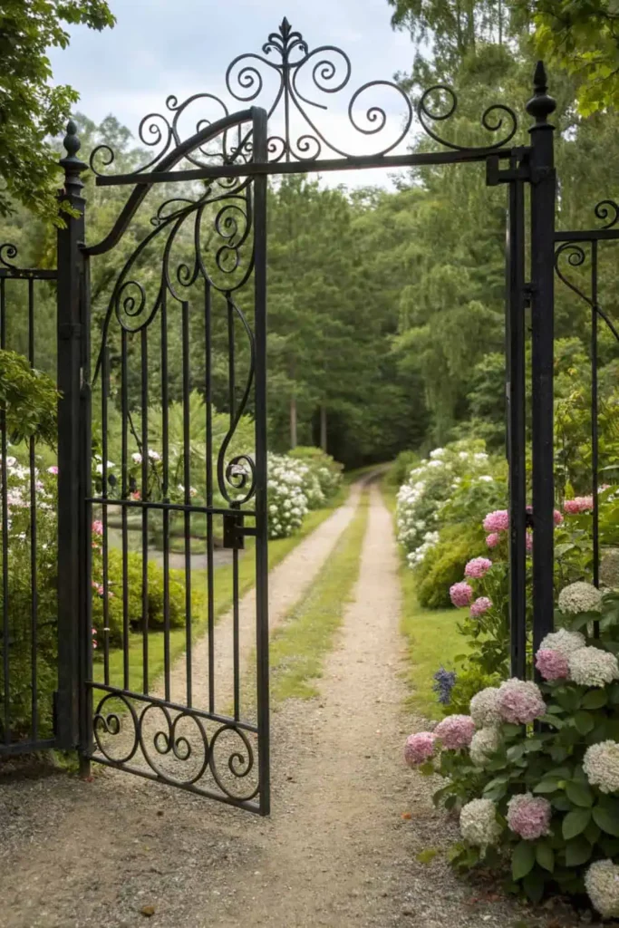 Elegant Wrought Iron Garden Gates
