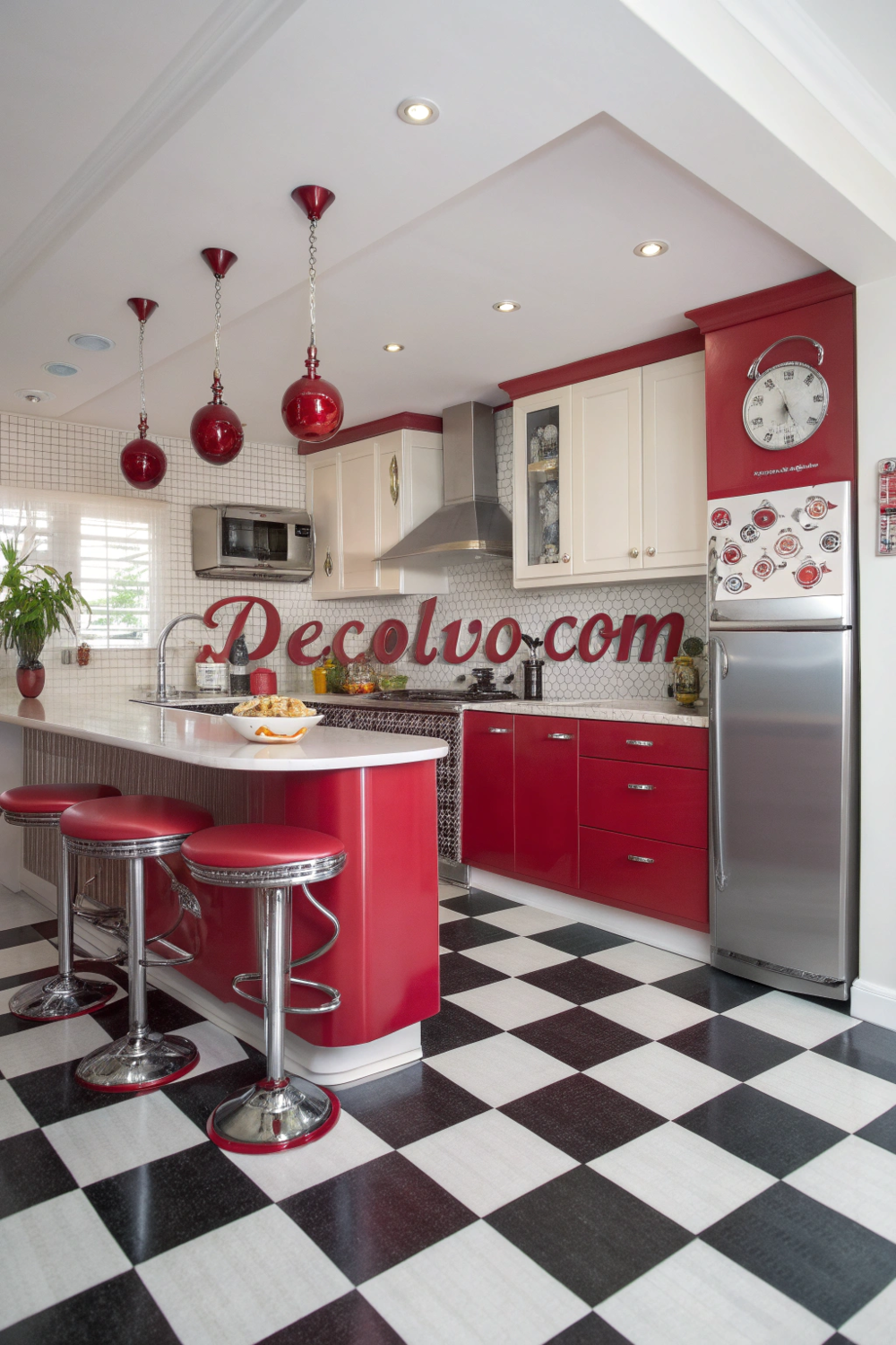 Stunning Red Kitchen