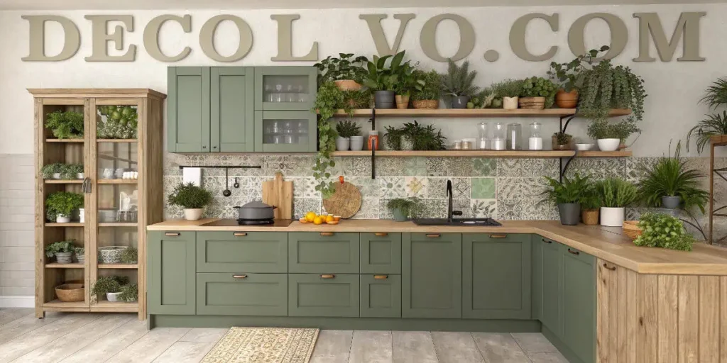 Green Kitchen Decor 