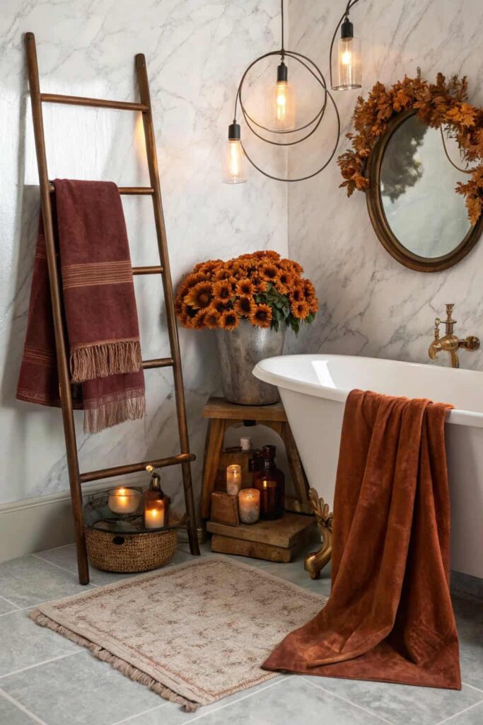 Fall Bathroom Styling Tips