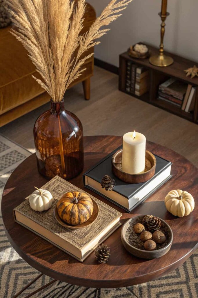 Visual Balance for Fall Coffee Tables
