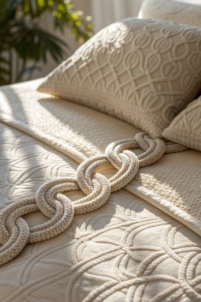 Bouclé Bedding Natural Patterns That Catch Light Beautifully