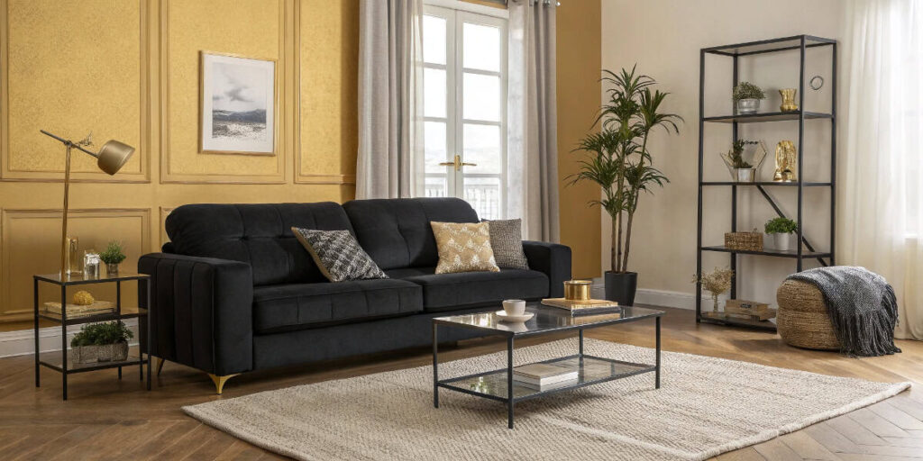 Stylish Black Couch Decor Inspiration