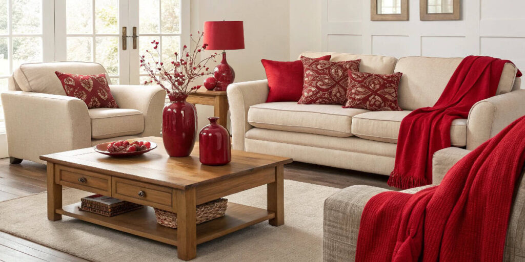A Cozy Start with Cherry Red Touches