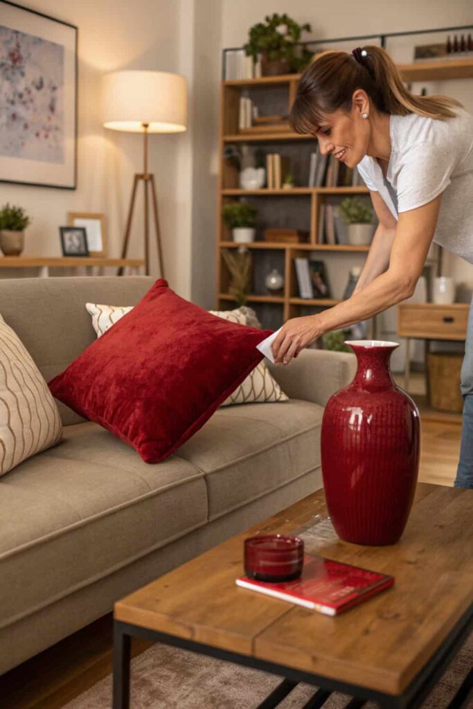 Caring for Cherry Red Accents