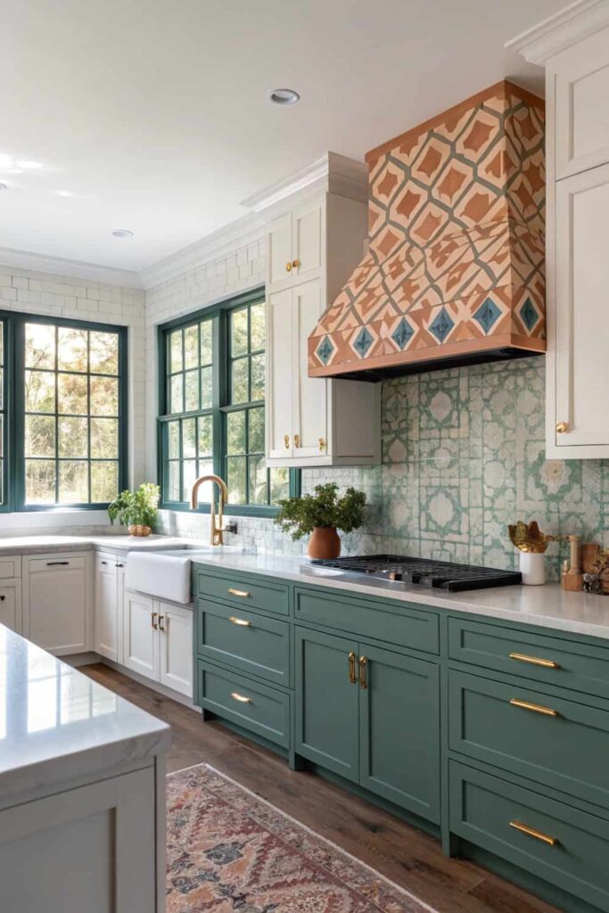Vibrant Kitchen Tile Colors