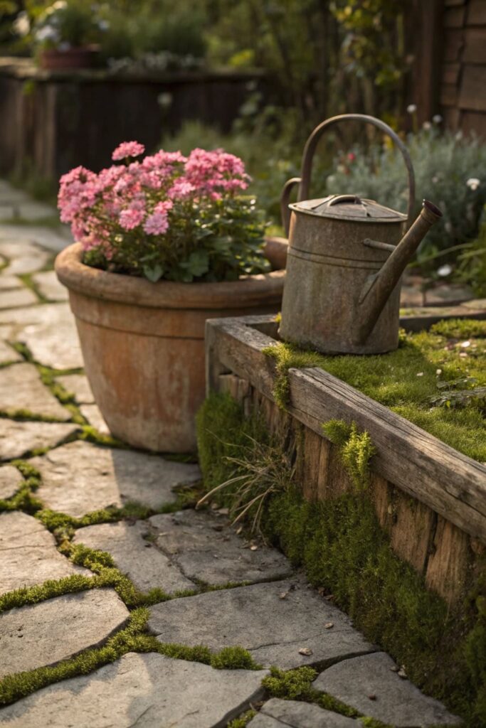 A Secret Seating Nook in the Cottagecore Garden
