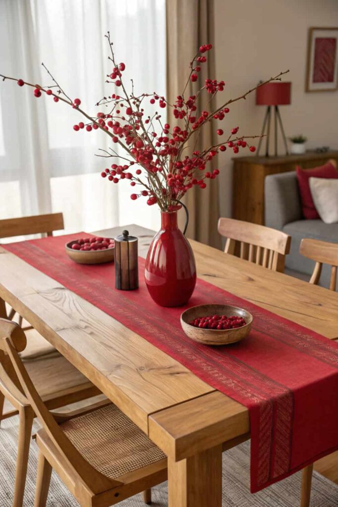 How to Style Cherry Red for Meals