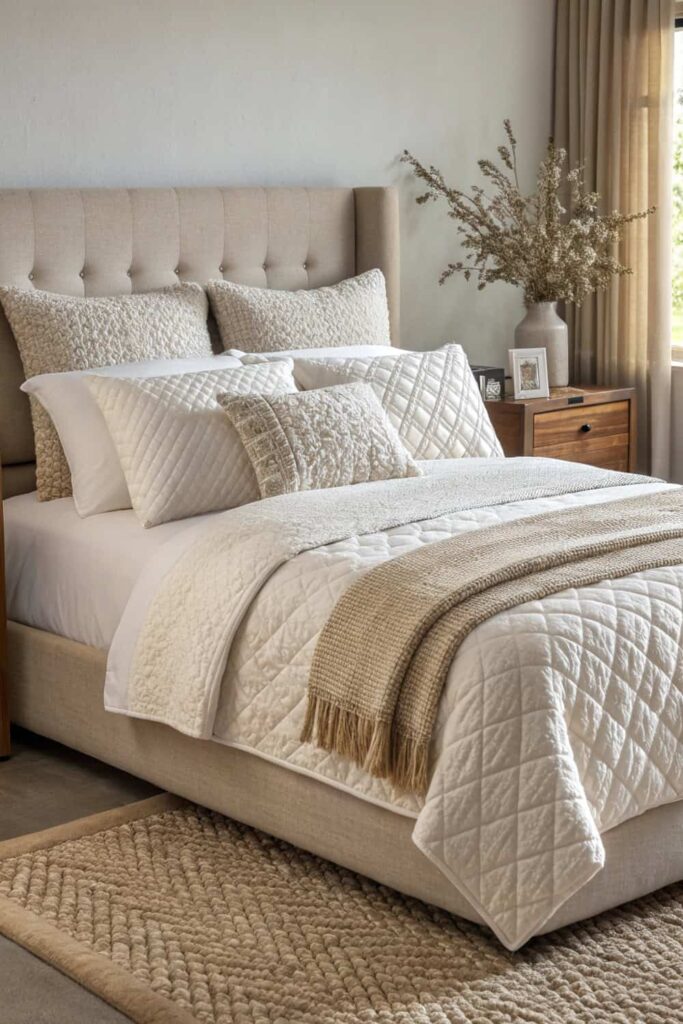 Texture Meets Simplicity for Perfect Bedroom Style