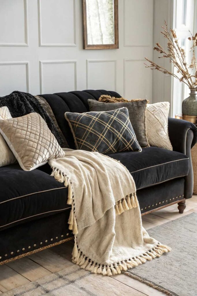 Soft Layers for Dark Furniture