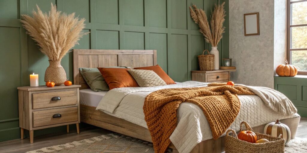 Transform Your Bedroom with Warm Autumn Charm