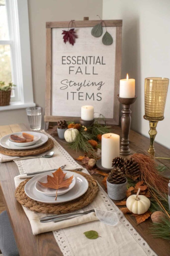 Fall Table Styling Checklist