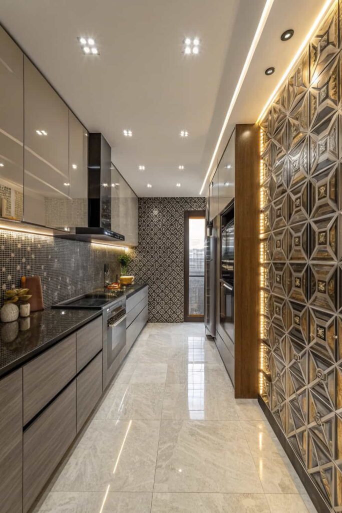 Full Wall Kitchen Tile Ideas