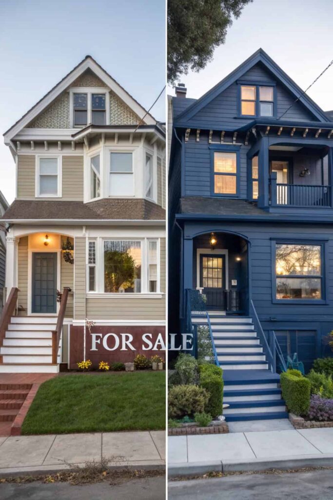 Attractive Blue Facades
