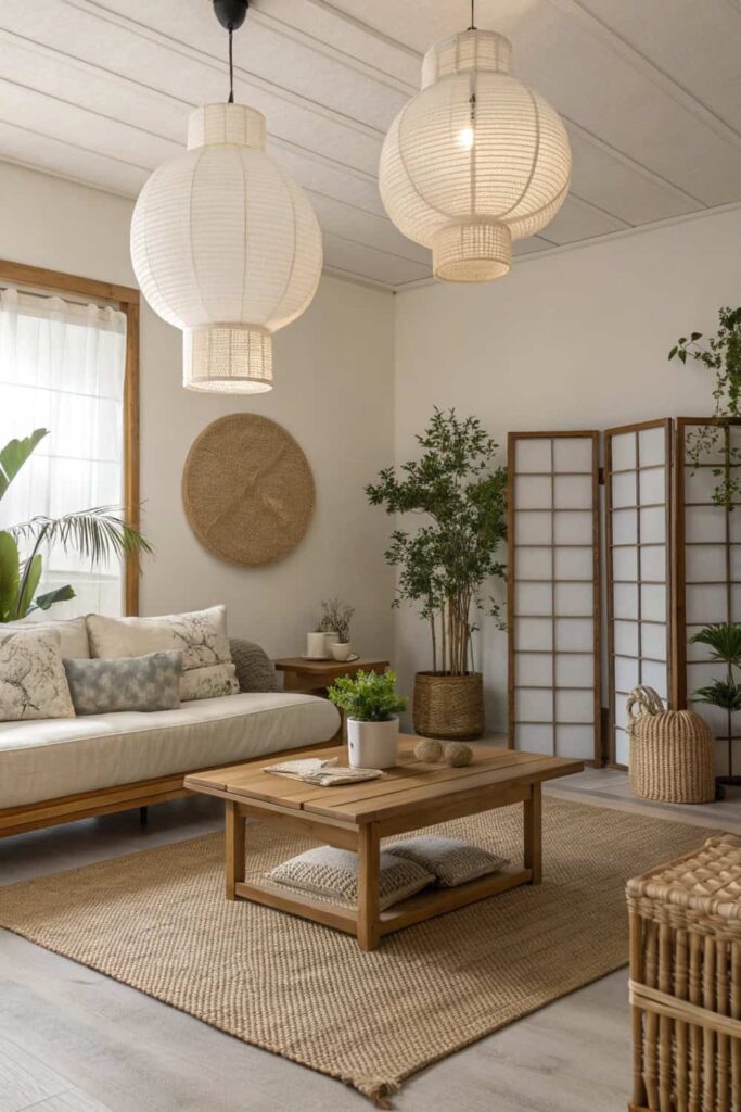 Key Japandi Living Room Features