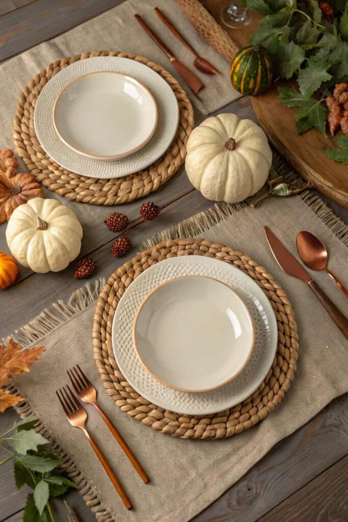 Textured Place Settings
