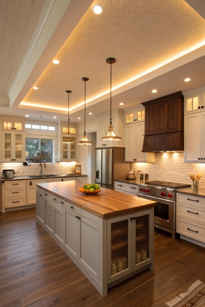 Kitchen Lighting Layers