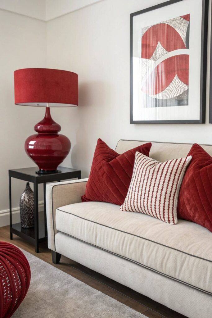 Minimal Modern with Red Accents
