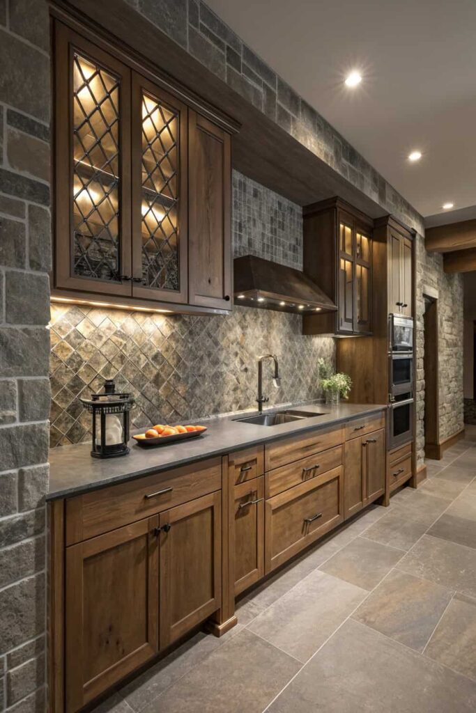 Mixed Material Kitchen Tiles