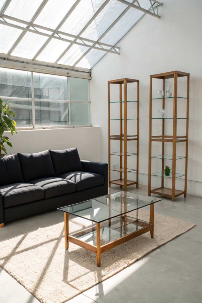 Lighten Dark Rooms with Glass