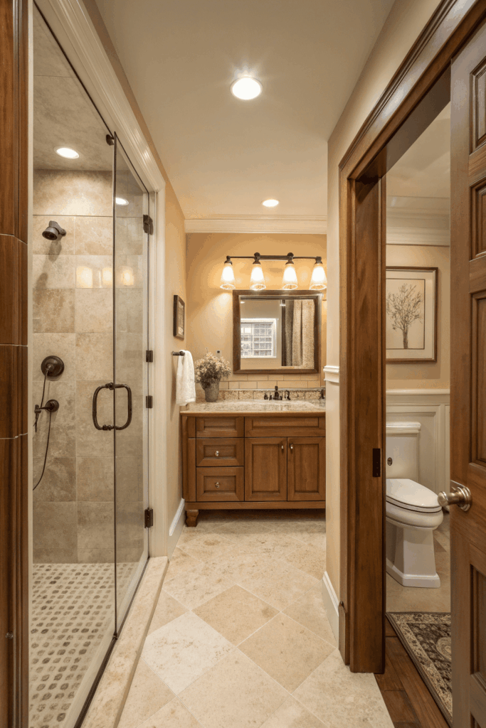 he Spacious Feel of a Well-Designed Luxury Small Bathroom
