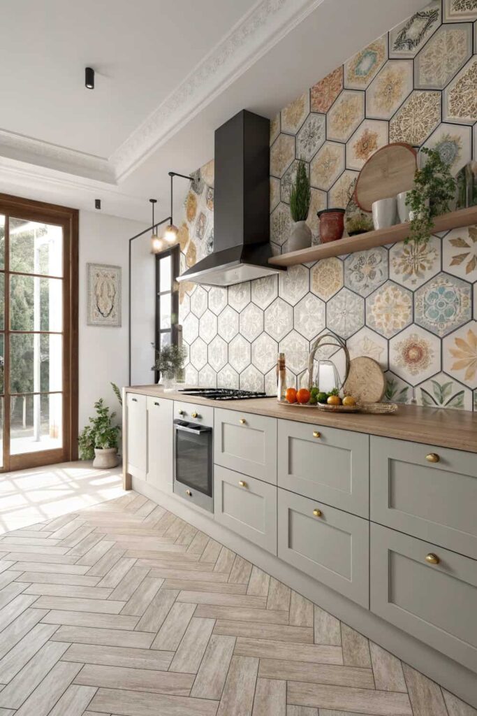 Trendy Kitchen Tile Layouts