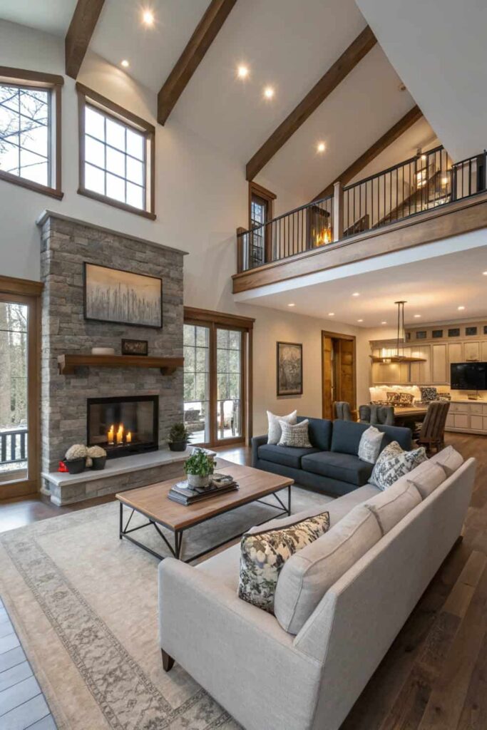Room Layout Ideas with Black Couch