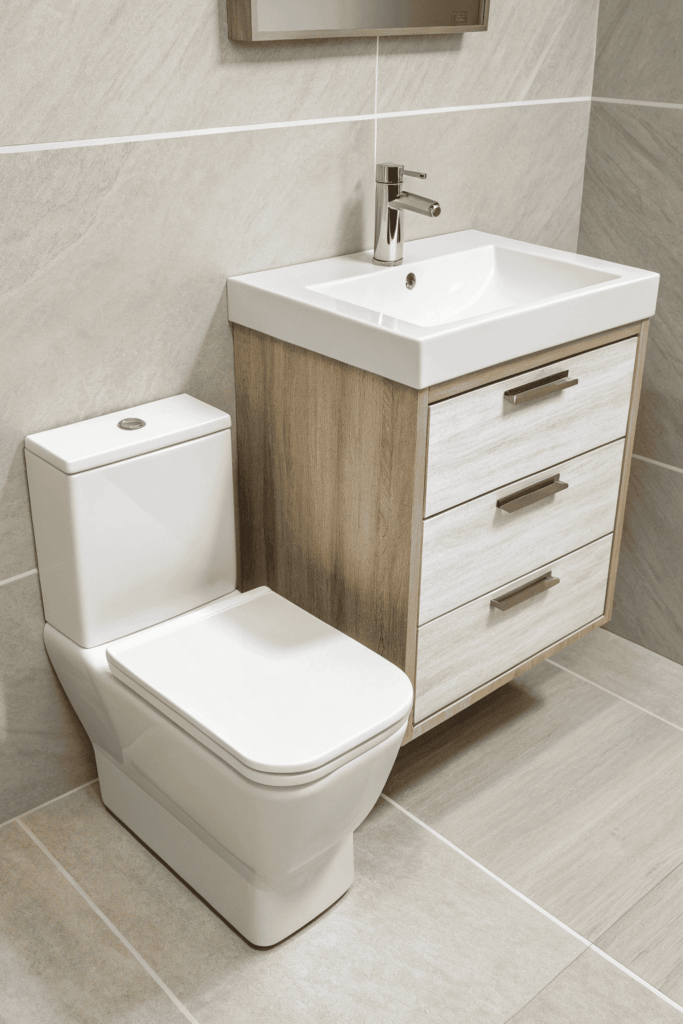 Right Fixtures for Luxury Small Bathroom