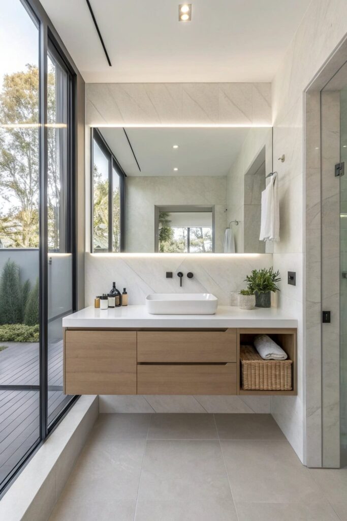 Pedestal Sink for an Open Feel