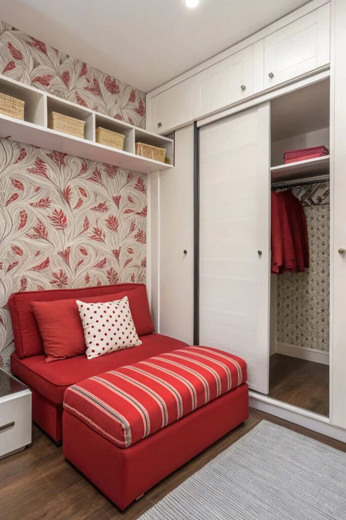 Rental-Friendly Cherry Red Decor