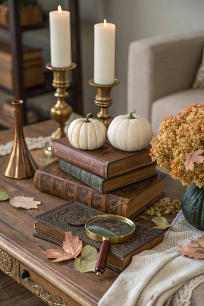 Autumn Vignettes with Vintage Touches