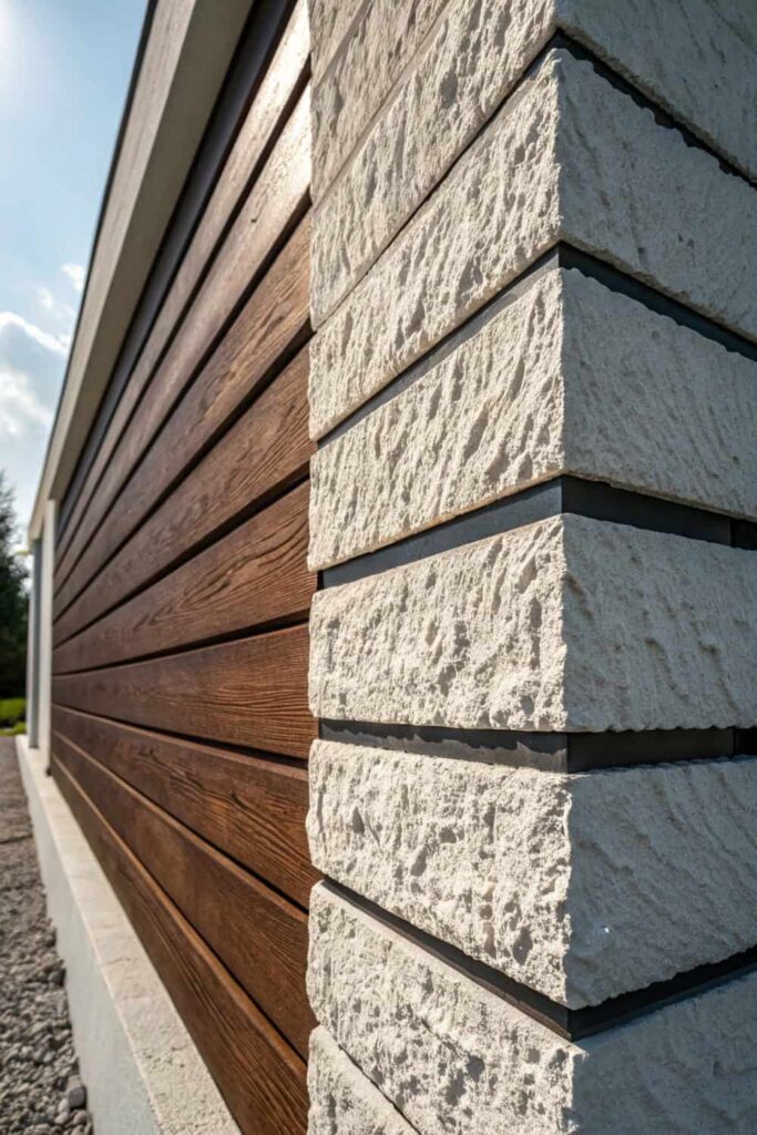 Exterior Walls Design with Dimension