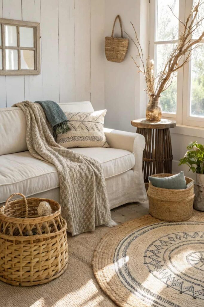 Layered Textures for Beach Decor