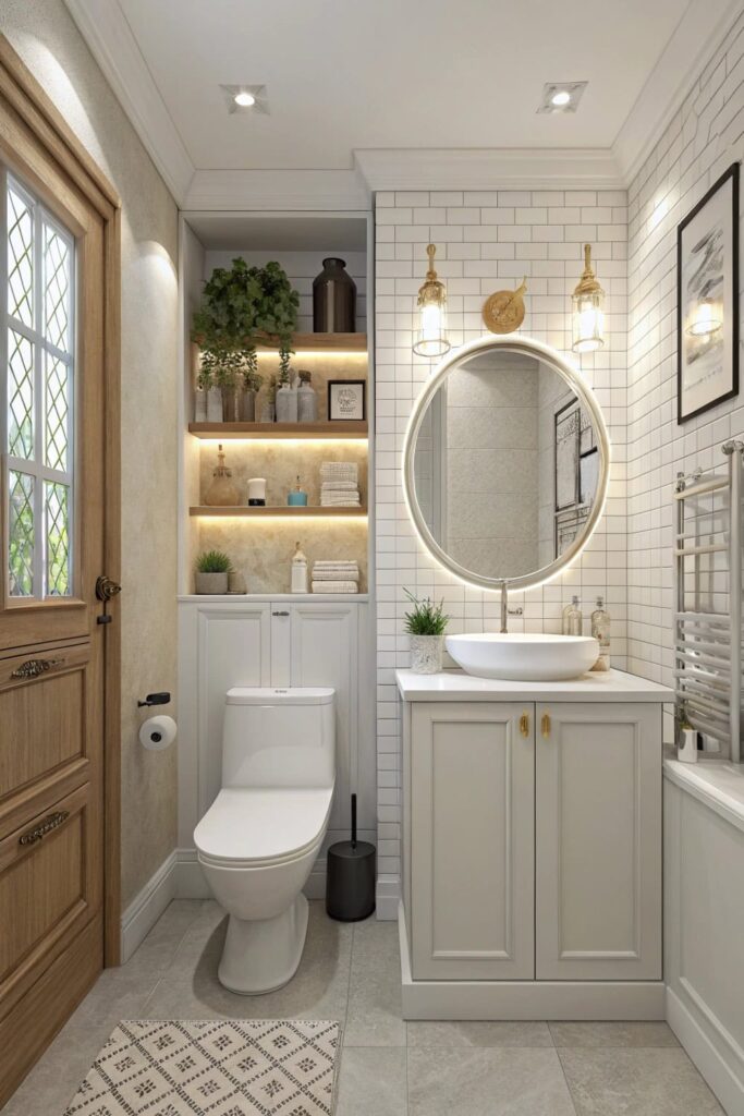 Space-Saving Corner Toilet