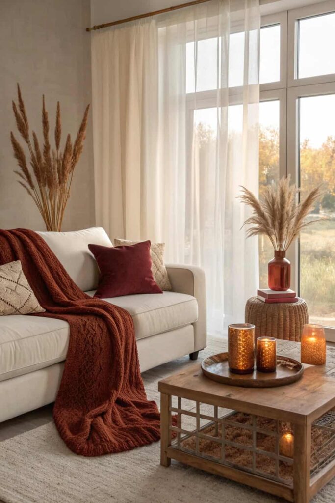 Cozy Fall Sofa Decor Ideas